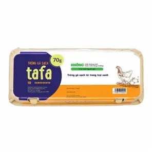 Trứng Gà Tươi, Chicken Eggs, 10 Quả (700g) - TAFA